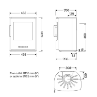 Wiking Mini 2 Kaminofen auf Sockel 4,5 kW – in Schwarz oder Grau