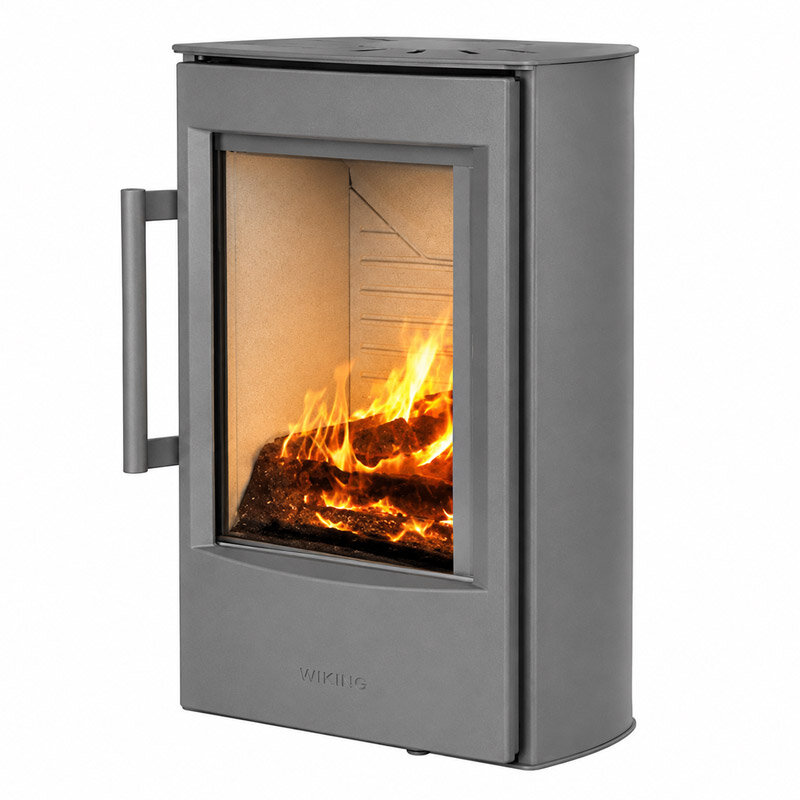 Kaminofen Wiking Miro 2+ / 4,9 kW in verschiedenen Ausführungen, Grau oder Schwarz