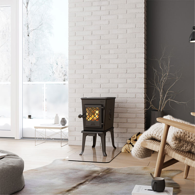 Kaminofen Jøtul F 602 ECO BP mit Kochplatte aus Gusseisen 4,9 kW