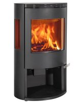 Kaminofen ILD 10 ECO Stahl schwarz mit Seitenscheiben
