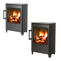 Kaminofen WIKING Mini 2 Serie &ndash; wandh&auml;ngend, mit Sockel oder F&uuml;&szlig;en | 4,5 kW
