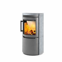 Kaminofen WIKING Mala 4 | 4,5 kW mit Stahl- oder Natursteinverkleidung in Schwarz oder Grau