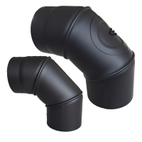 Rauchrohr Ofenrohr Bogen verstellbar 0°-90°...