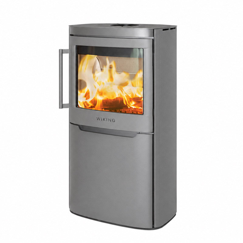 Kaminofen Wiking Pala 4 - 7 kW,  In Grau oder Schwarz erhältlich