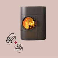 Hybridofen Austroflamm Clou Duo 7 kW Kombiofen inkl. gratis WLAN-Modul