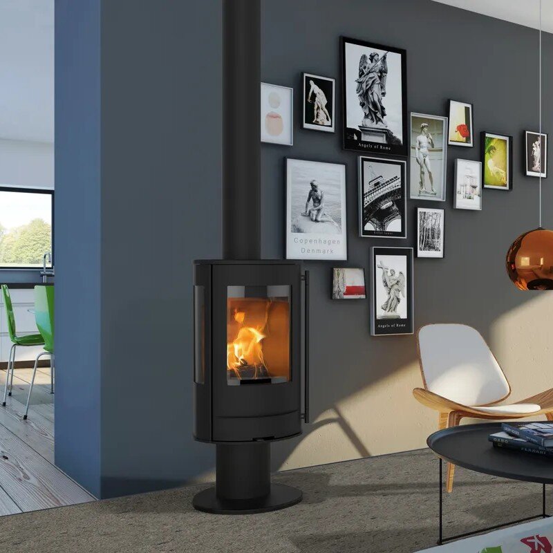 Kaminofen Lotus Liva 7 G mit Seitenscheiben 5 kW 3 Griffvarianten wählbar