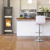 Thermorossi Anna EVO5 Stahl – Holzofen mit Backfach...