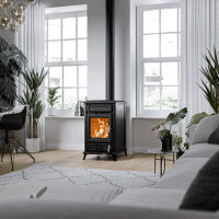 Kaminofen Thermorossi Filo Evo mit 10,8 kW aus Stahl und Gusseisen