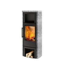 Kaminofen Wiking Miro 6 mit Natursteinverkleidung