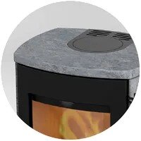 Abdeckplatte Speckstein für Lotus Kaminöfen