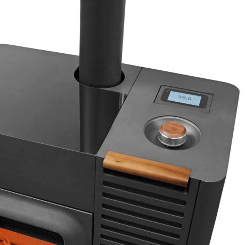 Hybridofen Austroflamm Mo Duo Stahlfront 9 kW Kombiofen inkl. gratis WLAN-Modul