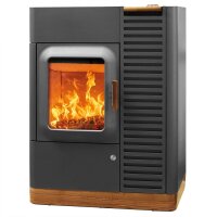 Hybridofen Austroflamm- Mo Duo Stahlfront 9 kW Kombiofen...