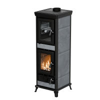 Thermorossi Agnese EVO 5 Stone – Speckstein Küchenofen mit 7,3 kW, Backofen & Gusseisen-Feuerraum
