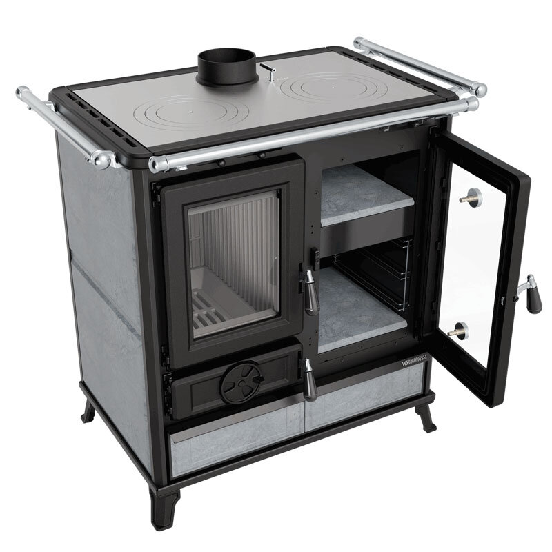Thermorossi Melissa Evo Stone Speckstein Küchenofen mit Doppelbackfach 8,2 kW