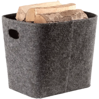 TermaTech Holzkorb Filz Grau – H 355 mm, B 435 mm,...