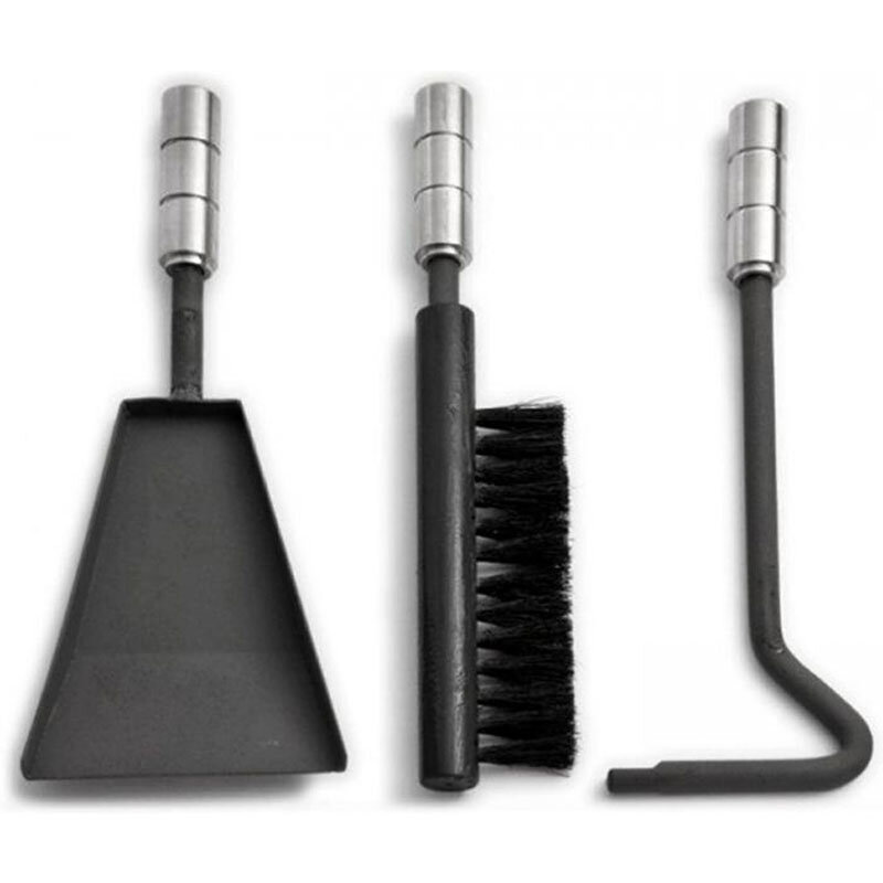 TermaTech Kaminbesteck für Kaminöfen mit Holzfachtür (für Serie TT20, TT21, TT23, TT30, TT55, TT80)