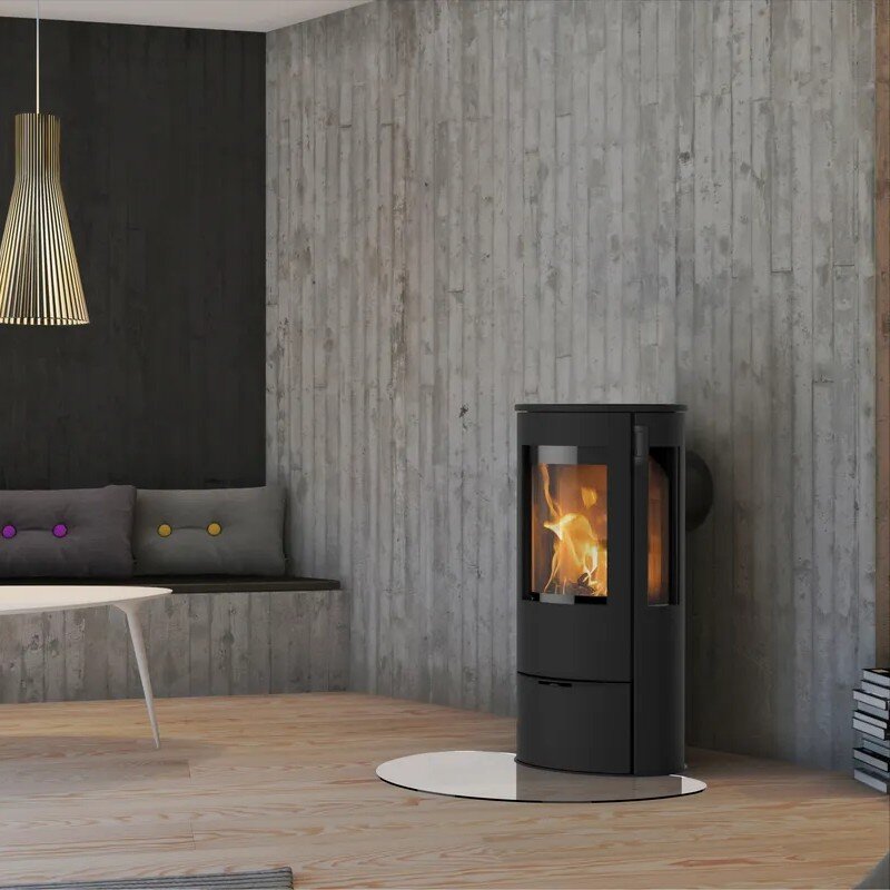 Kaminofen Lotus Liva 5 G mit Seitenscheiben 5 kW 3 Griffvarianten wählbar