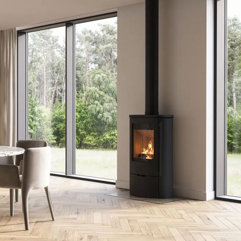 Kaminofen Lotus Jubilee 25 Stahl 6,5 kW 3 Griffvarianten wählbar