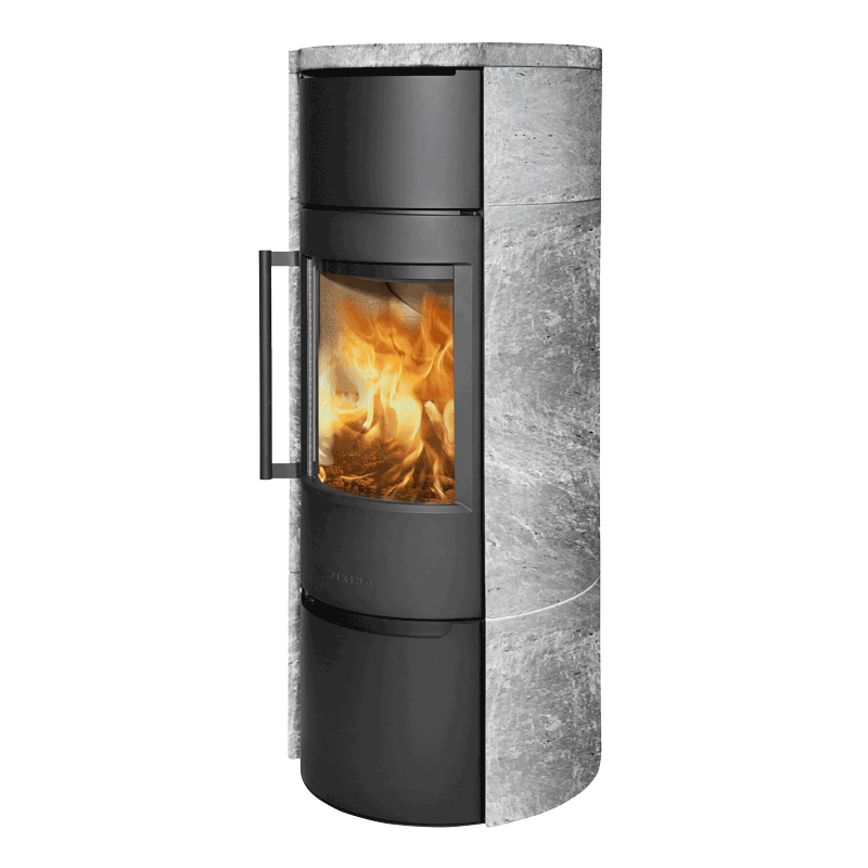 Kaminofen WIKING Luma 6 | 7 kW mit Naturstein- oder Stahlverkleidung