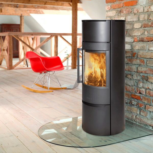 Wiking Luma 6 Kaminofen 7?kW – Korpus Schwarz oder Grau, optional mit Wärmespeicher