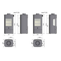 Kaminofen J&oslash;tul F 230 Serie aus Gusseisen 6,0 kW