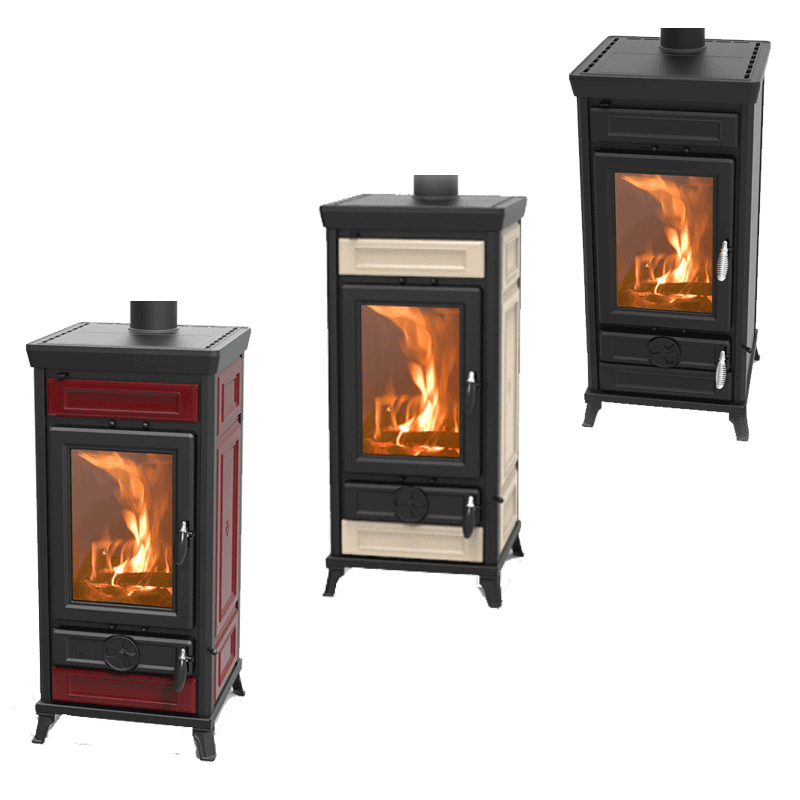 Kaminofen Thermorossi Vittoria EVO5 mit 11 kW – verschiedene Verkleidungen
