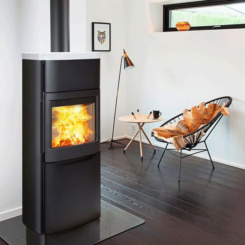 Kaminofen WIKING Pala 6 | 7 kW mit wählbarer Verkleidung & Topplatte