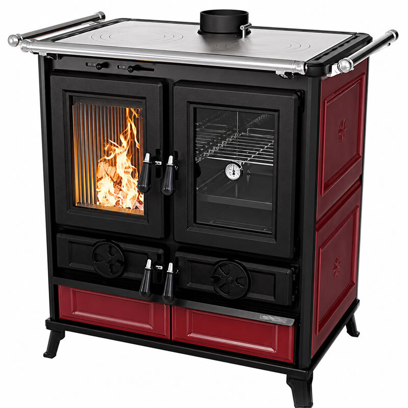Thermorossi Violetta Evo Küchenofen mit Backfach & Kochplatten 8,2 kW