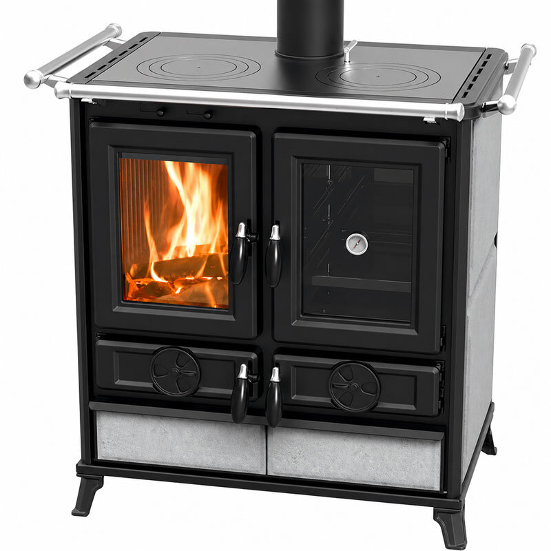 Thermorossi Violetta Evo Küchenofen mit Backfach & Kochplatten 8,2 kW