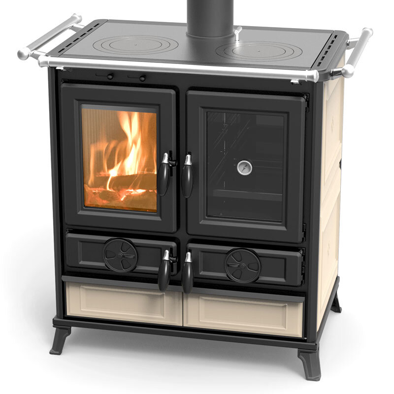 Thermorossi Violetta Evo Küchenofen mit Backfach & Kochplatten 8,2 kW