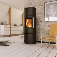 Kaminofen TermaTech TT21RHT Stahl schwarz 5 kW