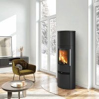Kaminofen TermaTech TT21RHT Stahl schwarz 5 kW
