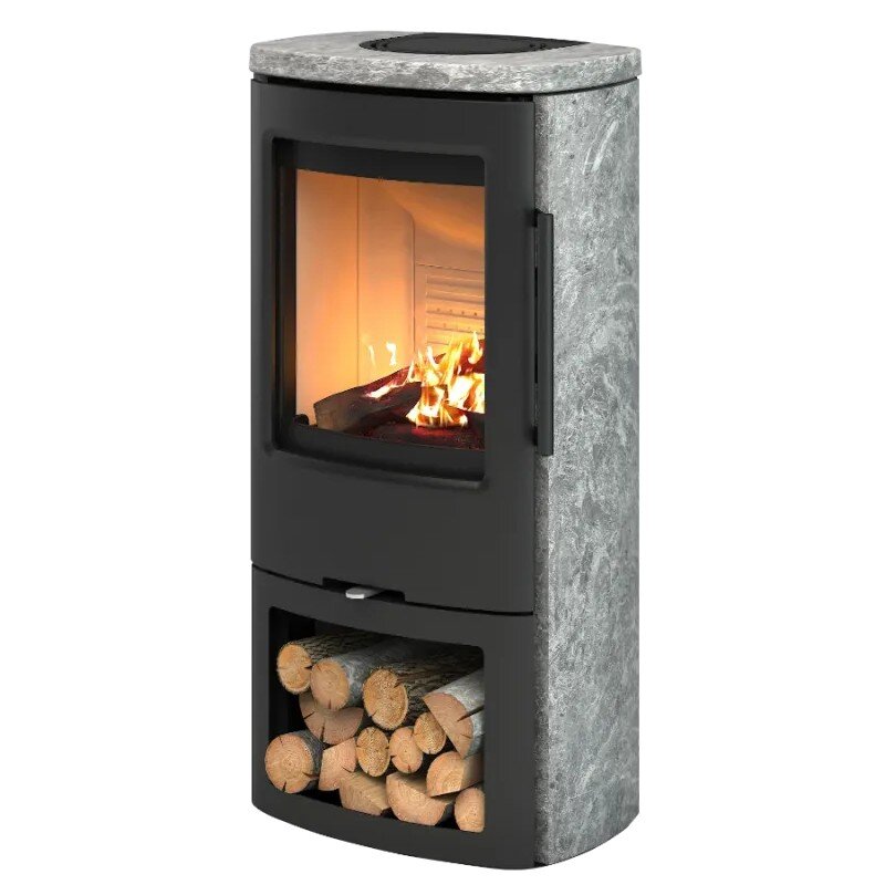 TermaTech TT44S Kaminofen "Classic" Marmoriert Speckstein 4,8 kW