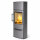 Kaminofen WIKING Miro 6+ Naturstein/Stahlstein mit Holzfach oder Holzfacht&uuml;r | 4,9 kW
