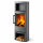 Kaminofen WIKING Miro 6+ Naturstein/Stahlstein mit Holzfach oder Holzfacht&uuml;r | 4,9 kW