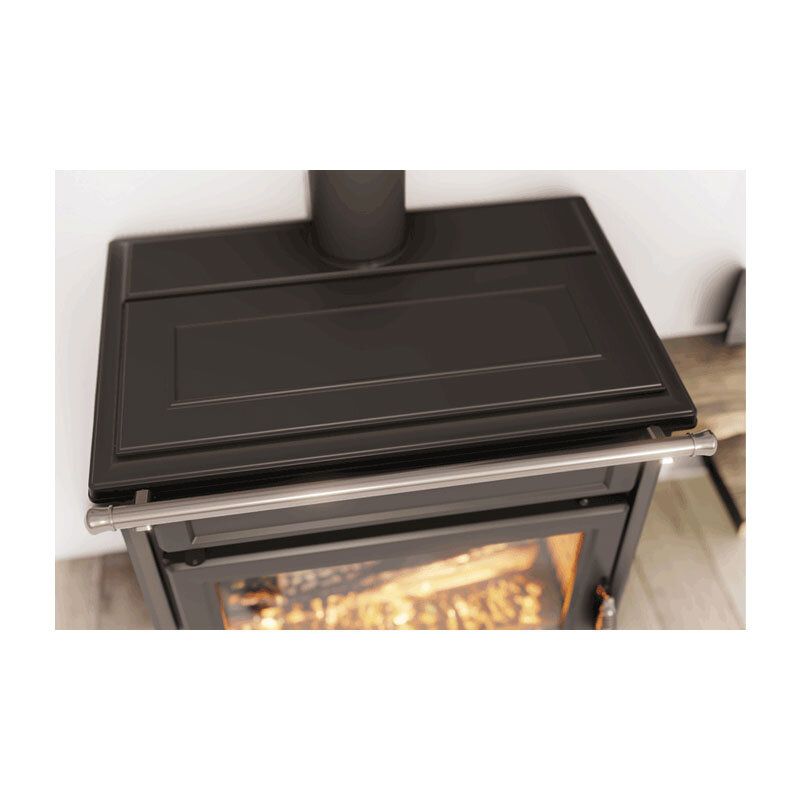 Kaminofen Thermorossi Agora - 12,3 kW Gusseisen Schwarz