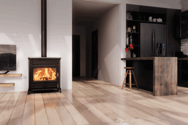 Thermorossi Agora Kaminofen - 12,3 kW Gusseisen Schwarz