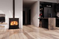 Thermorossi Agora Kaminofen - 12,3 kW Gusseisen Schwarz