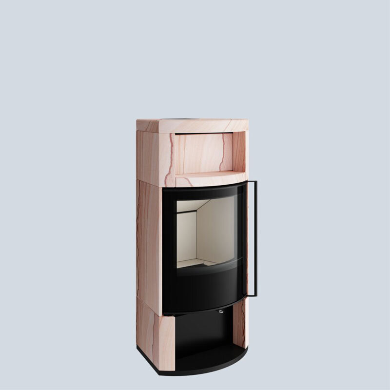 Kaminofen Spartherm Moro 5,0 kW in 2 verschiedenen Steinvarianten erhältlich