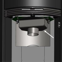 Frischluftstutzen für TermaTech Kaminöfen