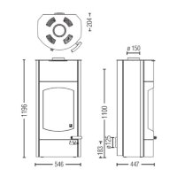 Kaminofen Austroflamm Koko Xtra 2.0 mit W&auml;rmespeicher 7,5 kW