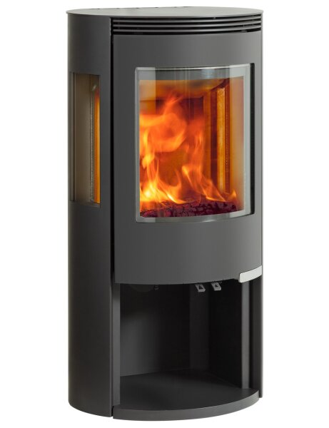 Kaminofen ILD 8 Eco 5,3 kW Stahl schwarz mit Seitenscheiben