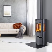 Kaminofen ILD 8 Eco 5,3 kW Stahl schwarz mit Seitenscheiben