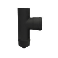 Pelletrohr Rauchrohr T- Stück 90° Senotherm schwarz