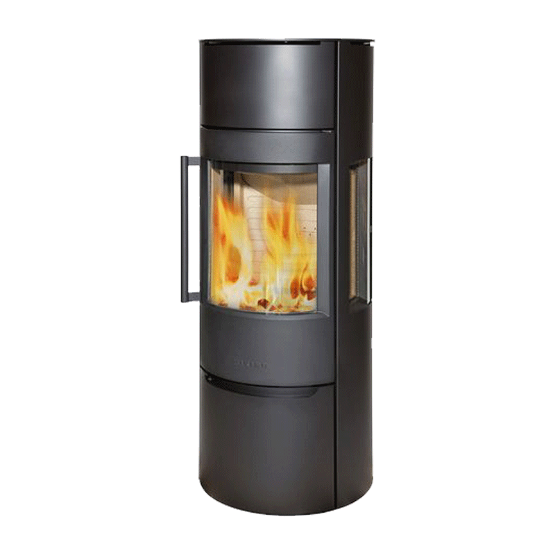 Kaminofen Wiking Luma 5 - 7 kW mit Seitenscheiben – optional mit Wärmespeicher