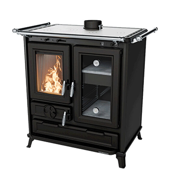 Thermorossi Klarissa Evo Küchenofen – Holzherd mit Backfach & Gusskochplatte 8,2 kW