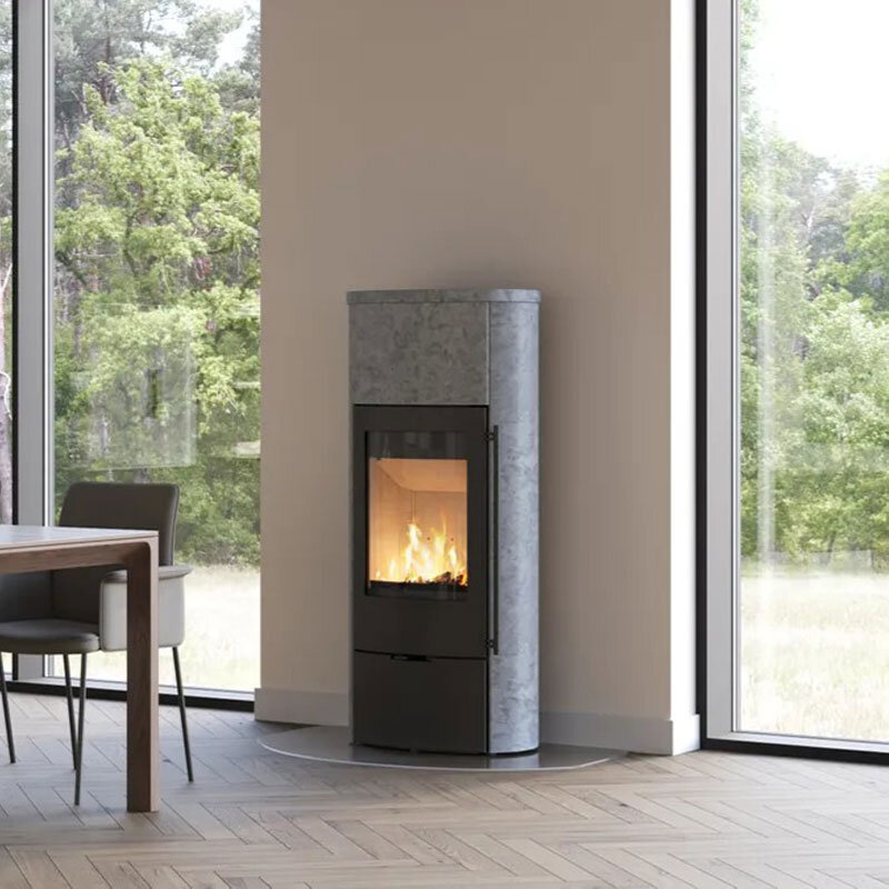 Kaminofen Lotus Jubilee 25M Speckstein inkl. Speicher 6,5 kW 3 Griffvarianten wählbar