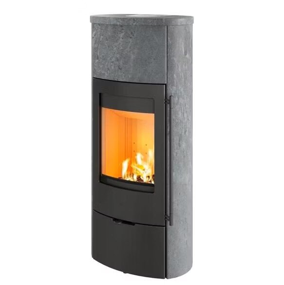 Kaminofen Lotus Jubilee 25M Speckstein inkl. Speicher 6,5 kW 3 Griffvarianten wählbar