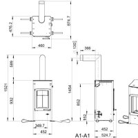 Kaminofen Austroflamm Lucy Cook 6 kW mit Stahlkochplatte