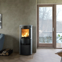 Kaminofen TermaTech TT21RHS 5 kW Speckstein Stahl schwarz